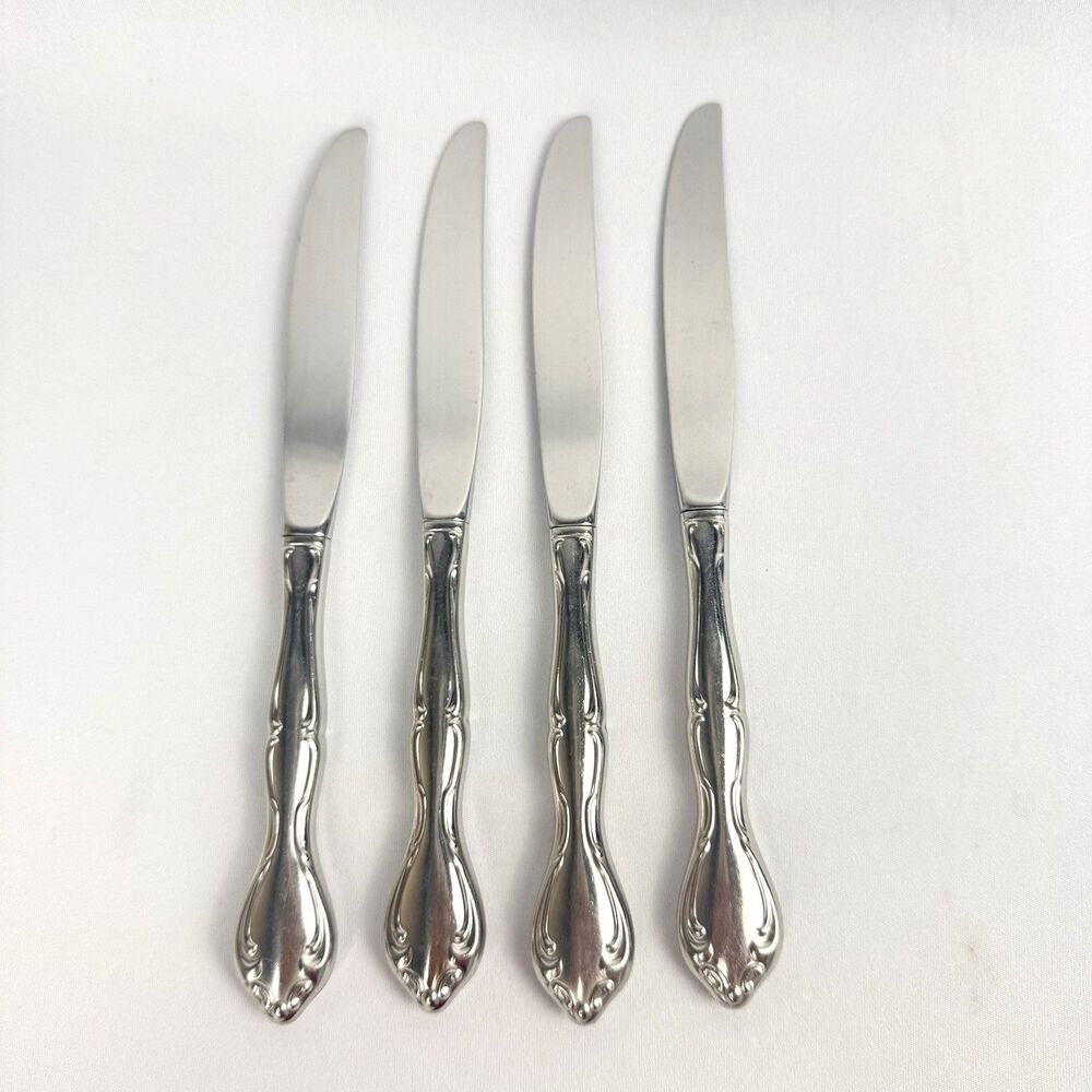 Oneida Community CANTATA Stainless Lot of 4 Knives Flatware 9 inch